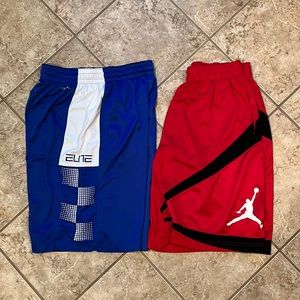 Nike Dri-fit and AirJordan shorts